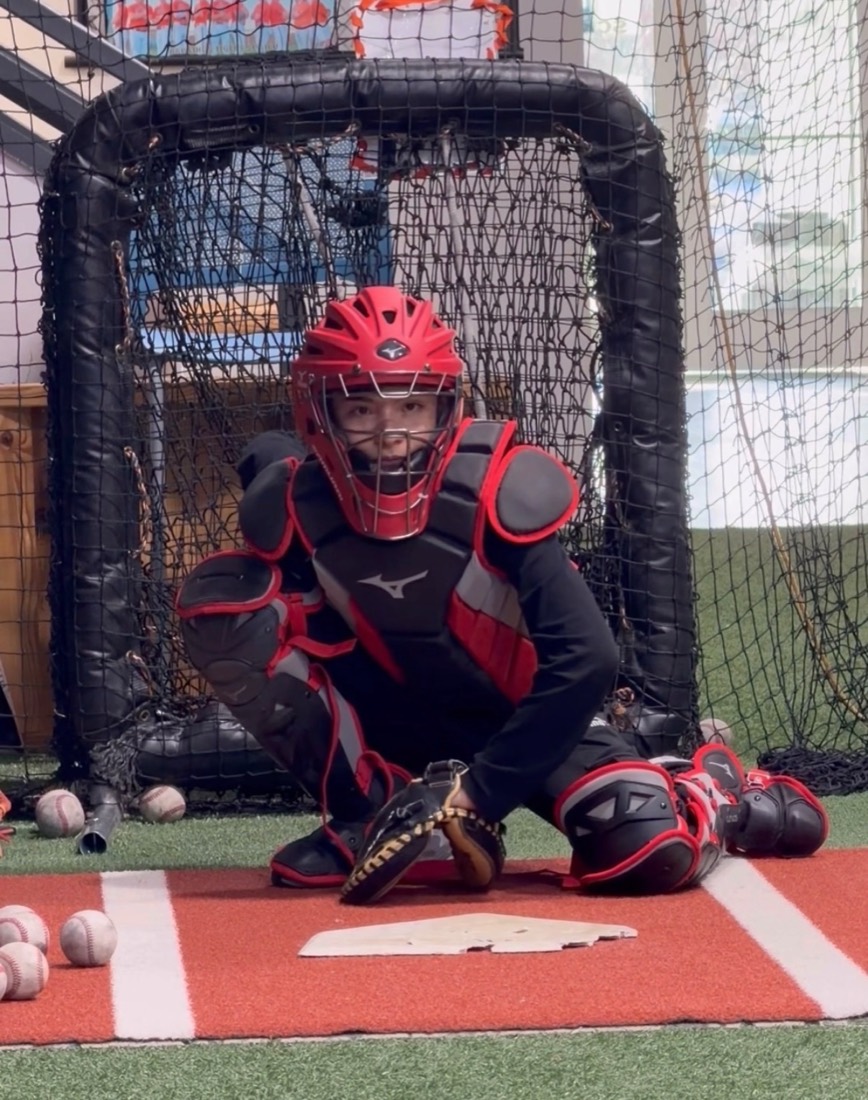 Young catcher training at Catcher Station